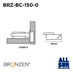 Bisagra De 100° Cromo Brillante (1)