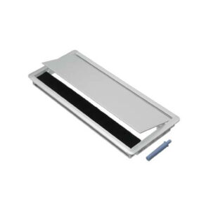 Pasacable Rectangular Aluminio Anodizado Cierre Suave Bronzen