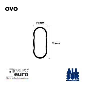 Caño Oval Aluminio Ovo 2mts (1)