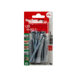 Blister Taco S10 +tmf 6 X 60mm - 4 Tacos + 4 Tornillos