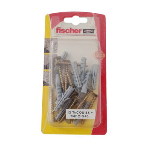 Blister Taco S6 +tmf 4.5 X 40mm - 12 Tacos + 12 Tornillos