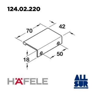 Tirador Aluminio Cromado Pulido 70x42mm (1)