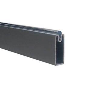 Caño Para Placard Rectangular Plata - 3 Mts