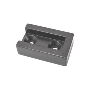 Soporte Lateral Rectang. Para Caño Rectangul Plata