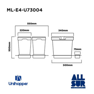 Set 2 Cesto De Basura 17lts + Ba (1)