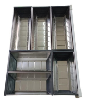 Cubiertero Inox Para Modulo De 500mm B - Blanco (6 Modulos) (1)