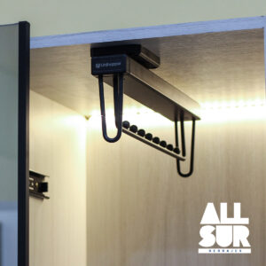 Perchero Superior 160x445x85mm, 250mm Mocca - Cierre Suave (1)