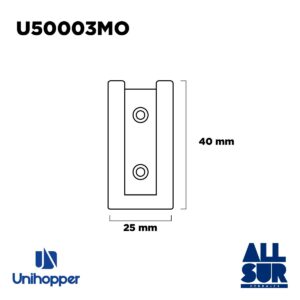 Soporte Lateral Rectangular Fijacion Lateral Color Mocca (2)