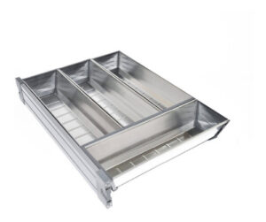 Cubiertero Inox Para Modulo De 550mm Gris