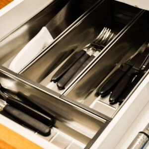 Cubiertero Inox Para Modulo De 550mm Gris (1)