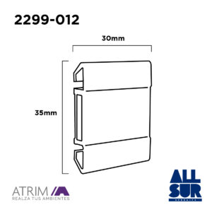 Clip De Fijacion Para Zocalo Eps - Paq De 12 Pcs (2)