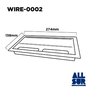 Pasacable Abs Blanco 140mm X 275mm (1)