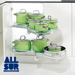 Set Bandejas Lemans Derecho Blanco 600mm (2)