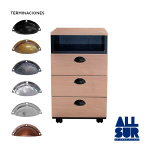 Cubeta Rosario 69mm Plata Vieja - Unid (1)