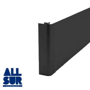 Union Zocalo 90° Para Pvc Negro (1)