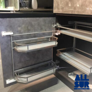 Columna Extraible 2 Niv Cierre Suave 450mm 4 Band Anti Desli (1)