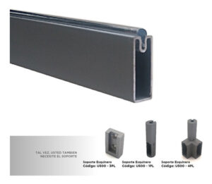 Caño Para Placard Rectangular Plata - 2 Mts (2)