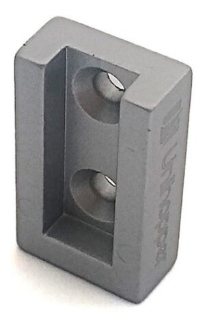 Caño Para Placard Rectangular Plata - 1,5mts + Soportes Rect (2)