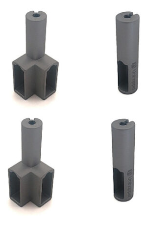 Soportes Esquineros + Terminaciones Cilindricas