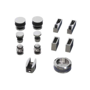 Kit Para Vidrio Corredizo 1 Hoja Cromado