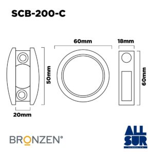 Kit Para Vidrio Corredizo 1 Hoja Cromado (2)