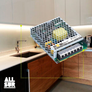 Fuente De Alimentación Metalica 12v 102w Interior Luz Led (2)