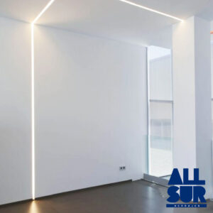 Perfil De Aluminio Flat 17 X 7mm Blanco Cover Opal 2m (1)