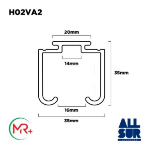 Riel Superior P Plegamas Refor Art 164 Bis Alum Anod Nat X2mts (2)