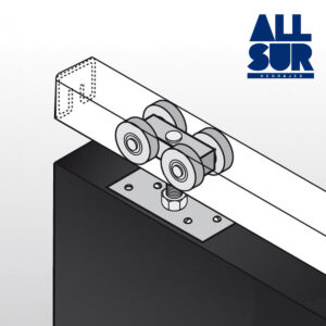 Combo Roma A168 4 Ruedas D Acero H Nat 2mts (2)