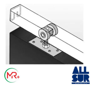 Combo Roma N162 C Rul 2 Ruedas D Nylon H Nat 2mts Riel 16 (1)