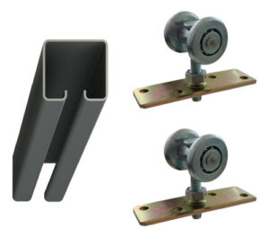 Combo Roma A162 Bis 2 Ruedas D Acero 25mm H Nat 3mts Rie