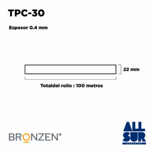 Tapacanto Pvc 0.4 X22mm Color Blanco 100mts (2)
