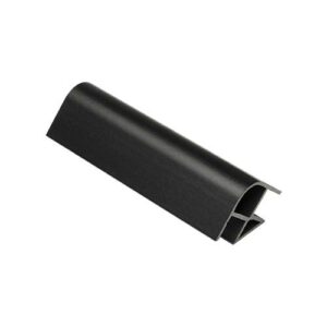 Esquinero 90° De Pvc 100 Mm P/ Zocalo De Pvc Alum Negro