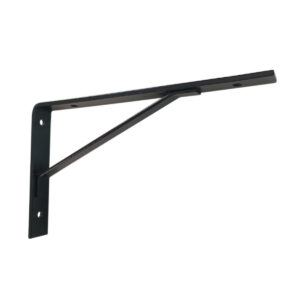 Mensula Reforzada 200 X 400mm - Negro (esp: 5mm / Ancho 22mm)