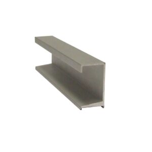 Perfil Tirador "c" P/peg Alu Anod Plata 3mts/36x20mm (126.