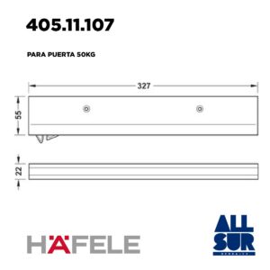 Smuso Freno P/puerta 50kg Gris Corrediza Placard (1)