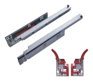 Guia Oculta 30kg Eh C/cierr Suav Ext. Total 350mm Galv.