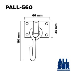 Soporte 12mm C/broca Invisible Zincado 100 (1)