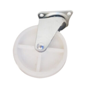 R100 - Rueda Blanca Giratoria 100mm - 80kg