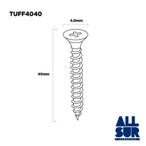 T3540 - Tornillo Fix Amar Ø 3.5 X 40mm X 200 Unid (1)