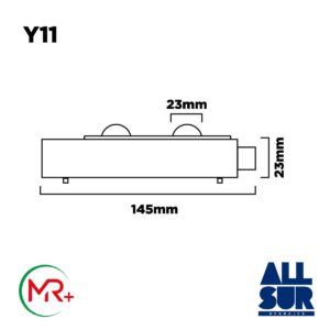 Rueda Blindada Modena Ø20 X 145 Mm Para Ventana (1)