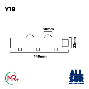 Rueda Blindada Novissima Ø20 X 145 Mm Para Ventana (1)