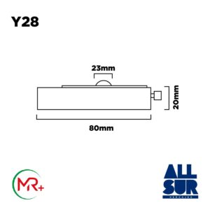Rueda Blindada Rotonda Ø25 X 80 Mm Para Ventana (1)