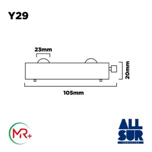 Rueda Doble Caja Plastica Rotonda Puerta Ventana (1)