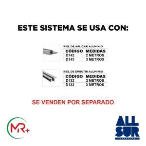 Kit Mr1535 Vidrio (caja De Ruedas P/ 2 Hojas) (2)
