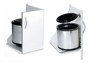 Cesto De Basura Redondo Acero Inox Ø 300mm