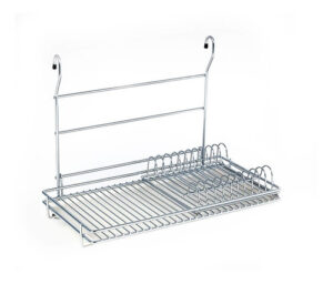 Mediano Con Bandeja Para 12 Platos Acero Inoxidable