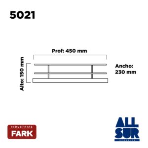 Canasto Extraible 1 Nivel Telesc. 230 X 150 X 450 Color (1)