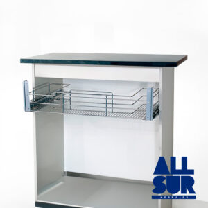 Canasto Bajo Bacha Cromo Con Hueco Prof.500 Alt.140 Ancho 1064 (2)