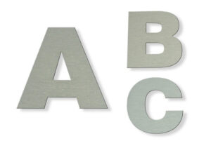 Letra Mayuscula A 80 Mm Acero Inoxidable